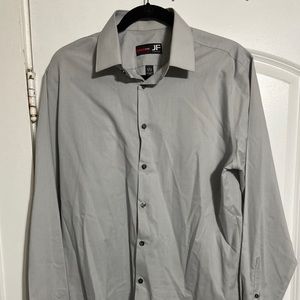JF J Ferrar Easy-Care Long Sleeve Dress Shirt Slim